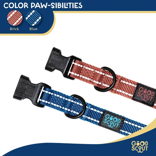 Miniatura 5 de Good Scout Collar de perro resistente para perros pequeños, collar de entrenamiento para cachorros con bucle flexible ajustable para un ajuste