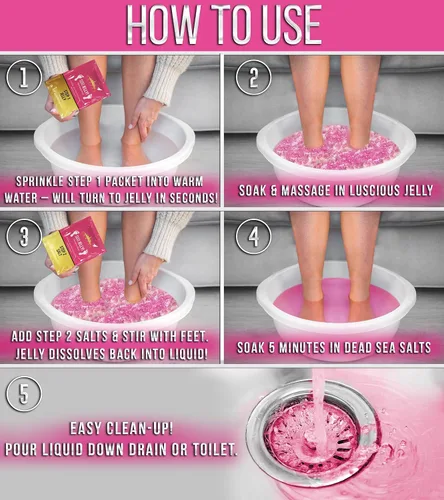 Miniatura 6 de Crafts And The City SOO Jelly - Paquetes de pedicura para pies - Gel de pedicura para pies - Gel de pedicura para pies - Gel de pedicura para pies