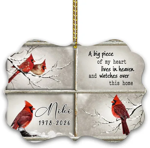 Miniatura 12 de HYTURTLE My Mind Still Talks to You - Adorno de Cerámica Círculo Cardenal - Adorno Navideño Conmemorativo Regalos por la Pérdida de un Ser Querido