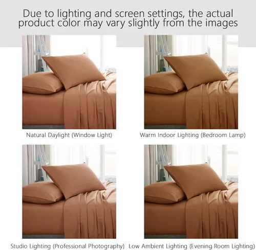 Miniatura 6 de Juego de sábanas American Home Collection para cama individual XL - Microfibra ultrasuave con bolsillo profundo de 15 pulgadas - Sábanas