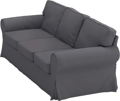 Miniatura 5 de Funda de sofá de algodón pesado UPPLAND (no EKTORP) para sofá Loveseat, reemplazo compatible con funda de sofá IKEA UPPLAND (Uppland Loveseat Azul)