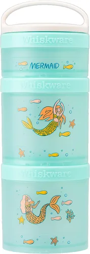 Miniatura 10 de Whiskware - Dinosaurios - Recipientes apilables para aperitivos para niños y niños pequeños, 3 vasos apilables para la escuela y los viajes
