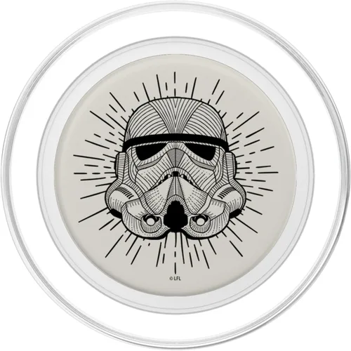 Miniatura 2 de Star Wars Casco Storm Trooper Line Art PopSockets MagSafe PopGrip para iPhone