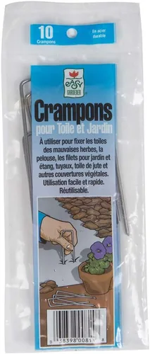 Miniatura 9 de Easy Gardener 50825 - Grapas para tela de jardín de seguridad para jardines, 15.2 cm