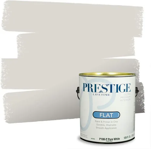 Miniatura 176 de PRESTIGE Paints - Pintura interior e imprimación en uno, 1 galón, cáscara de huevo, pimienta envejecida