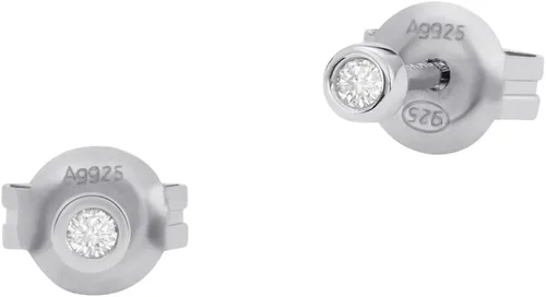 Miniatura 3 de Skagen Juego de collar y aretes de plata de ley Elin y diamantes cultivados en laboratorio para mujer (modelo SKJS0035SET), Plata esterlina