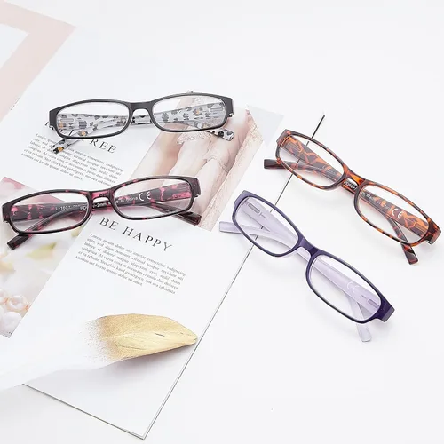 Miniatura 6 de EYEGUARD Readers - Paquete de 4 lentes de lectura para mujer delgados y elegantes con hermosos patrones para mujer, 2.50 Lente de lectura normal Mix1