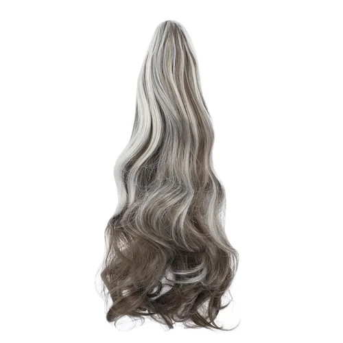 Miniatura 10 de Extensión de cola de caballo con clip de garra, extensiones de cabello ondulado de 18 pulgadas, cola de caballo larga para mujer, extensiones