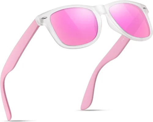 Miniatura 15 de FEIDUSUN Lentes de sol polarizados para hombre y mujer, lentes de sol retro negros para conducir, pescar, protección UV