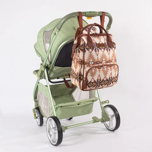 Miniatura 7 de Mochila para pañales Montana West Wrangler Callie con correas para cochecito, bolso de viaje multifunción para bebé al estilo sureño WG2210-9110TN