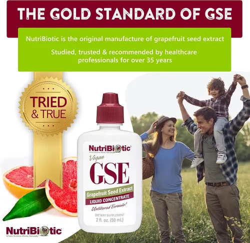 Miniatura 3 de NutriBiotic GSE, líquido de 2 onzas El extracto original de semilla de pomelo concentrado premium con bioflavonoides Potente apoyo inmunológico