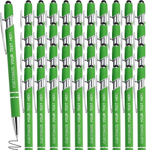 Miniatura 26 de Bolígrafos personalizados con lápiz óptico y grabado gratis, bolígrafos personalizados para negocios, graduación, aniversarios (hasta 500 unidades)