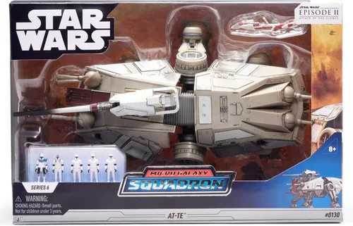 Miniatura 2 de Star Wars Micro Galaxy Squadron at-TE - vehículo de seis patas de 9 pulgadas con deslizador de 2,5 pulgadas y cinco accesorios de microfiguras