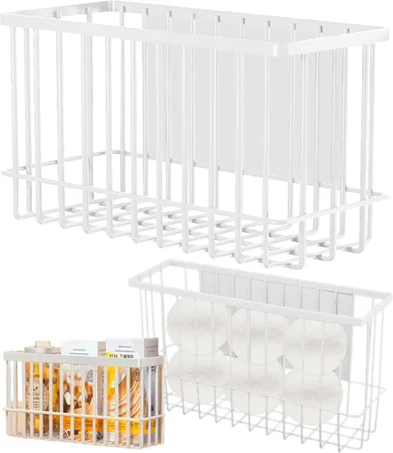 Miniatura 7 de Buyyyit - Cesta magnética para nevera, contenedor de pelusa, secador, soporte para bolas, organización para lavandería, almacenamiento