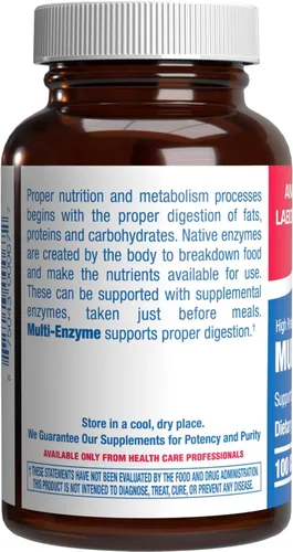 Miniatura 2 de Enzimas multidigestivas con suplemento de bilis de buey - Suplemento de digestión de fuerza clínica con enzimas pancreáticas pancreáticas