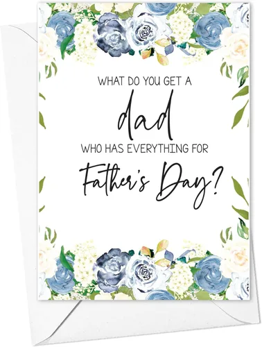 Miniatura 2 de Tarjeta de anuncio de embarazo para papá, tarjeta de revelación de bebé para abuelo: ¿Qué obtienes un papá que lo tiene todo para su día del padre