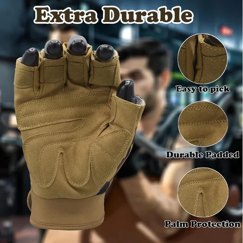 Miniatura 3 de MRX - Guantes de entrenamiento para hombres y mujeres, transpirables, guantes de ejercicio ajustados para levantamiento de pesas, ciclismo