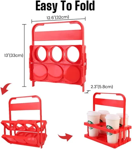 Miniatura 7 de Bodaon - Bolsa aislada para pizza para entrega y portabebidas portátil de plástico, 20"x 20"x 6", enfriador Doordash/calor para alimentos calientes