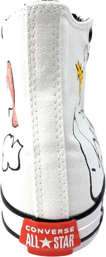 Miniatura 5 de Converse Chuck Taylor All Star Peanuts - Tenis de caña alta, BlancoNegroRojo Señal