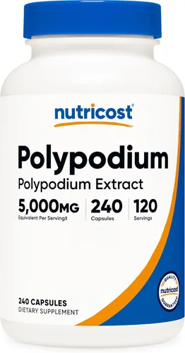 Nutricost Extracto de Polypodium Leucotomos 240 cápsulas para 120 porciones, vegano, sin OMG, sin gluten