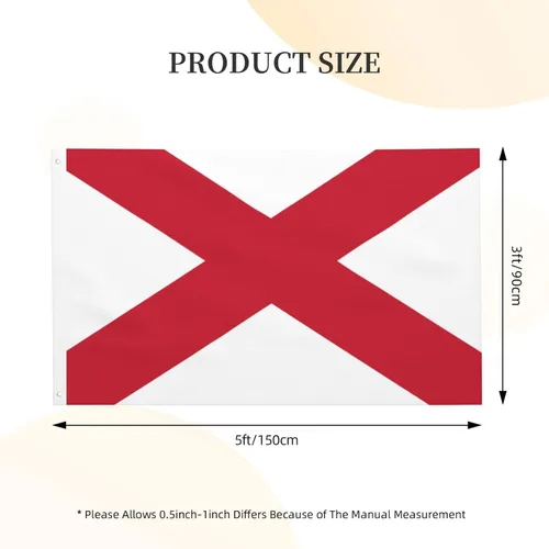 Miniatura 3 de Bandera de Mapa de Irlanda del Norte, bandera de San Patricio Saltire de 3 x 5 pies, poliéster duradero de doble cara, divertida pancarta decorativa