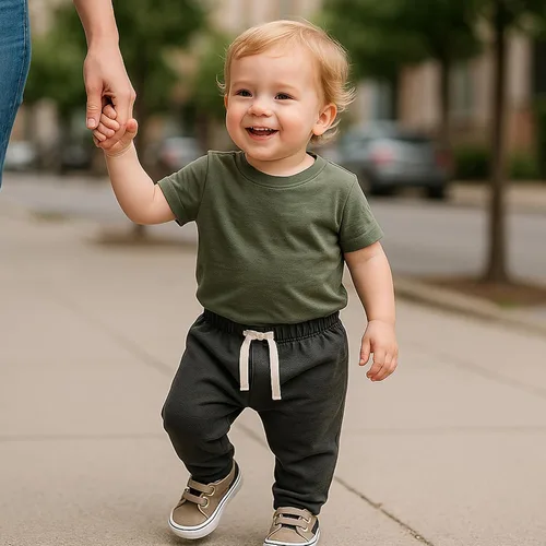 Miniatura 4 de SOBOWO Paquete de 3 pantalones deportivos para bebé recién nacido, harén de algodón, para niños y niñas, 0-3T entrelazados, 195 GSM