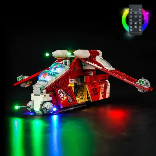 VONADO Kit de luces LED para Lego Coruscant Guard Gunship 75354, juego de iluminación creativa con control remoto, accesorios compatibles con Lego