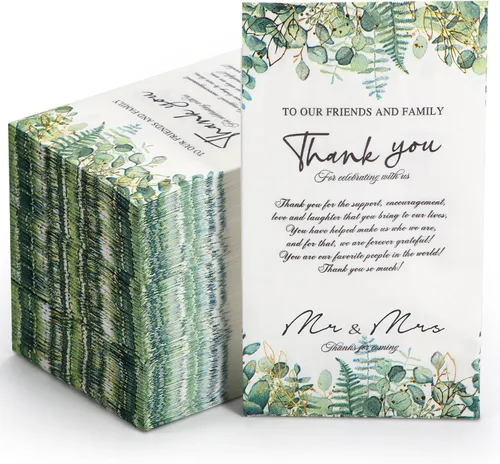 Yeaqee Paquete de 100 servilletas de boda, 2 capas de Mr & Mrs para cena, servilletas doradas para recepción, toallas decorativas desechables para