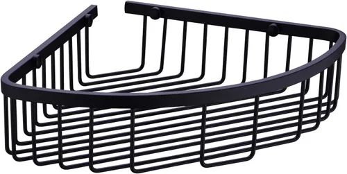 Cesta de ducha de acero inoxidable 304, organizador de baño, organizador de pared, acabado chapado en negro mate, resistente