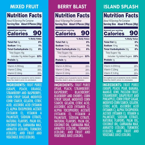 Miniatura 2 de Welch's Juicefuls - Bocadillos de frutas jugosas, salpicaduras de isla, sin gluten, bolsas de tamaño compartido de 4 onzas (paquete de 3)