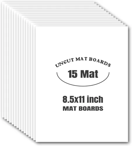 Miniatura 15 de Tableros para fotos sin cortar de 5 x 7, color negro, paquete de 15 Tableros de respaldo mate ideales para marcos, impresiones, obras de arte