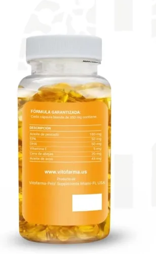 Miniatura 3 de Omega 3 para Gallos - Aceite de Pescado para Gallos EPA y DHA 120 cápsulas blandas