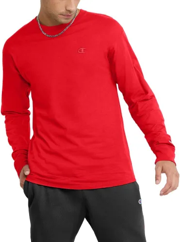 Miniatura 12 de Champion Camiseta de manga larga para hombre, camiseta clásica para hombre (regular o grande y alto)