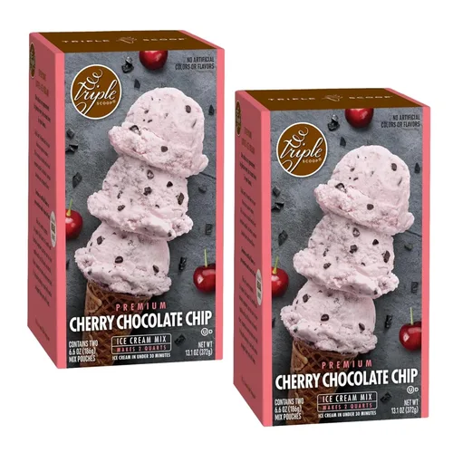Miniatura 11 de Triple Scoop - Pastel de cumpleaños prémium (2) mezcla de helado para hacer helados. Simple, fácil, delicioso. De mezcla gourmet a máquina en 5