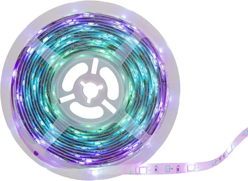 Miniatura 6 de XTREME Monster LED 16.4ft Smart Sound Reactive Multi-White Tira de luz LED para interiores con control de aplicación móvil, fácil montaje