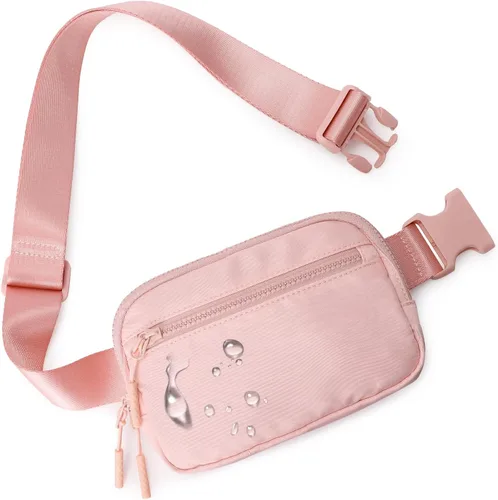 Miniatura 41 de WESTBRONCO Riñoneras para mujeres y hombres, bolsa para cinturón con bolsillos con cremallera, riñoneras modernas, bolsas cruzadas ligeras de 1