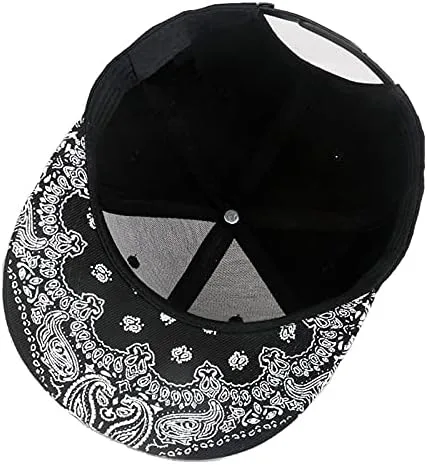 Miniatura 4 de CNUSER Snapback Hats for Men Women,Fashion Baseball Cap,Hip Hop Flat Bill Brim Adjustable Dad Hats