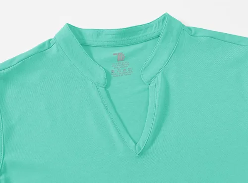 Miniatura 4 de BASUDAM Polo de golf sin mangas para mujer, cuello en V, sin cuello, camisetas de tenis para correr, secado rápido