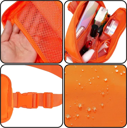 Miniatura 16 de Riñonera, bolsa para cinturón, correa ajustable ajustable de 40 pulgadas, para mujeres y hombres