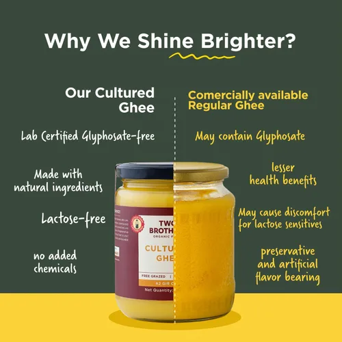 Miniatura 7 de Mantequilla Ghee A2 Orgánica Alimentada con Hierba de Vaca Gir Amigable para el Intestino Alternativa Saludable a la Mantequilla Sin OGM, Sin