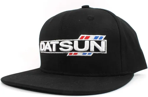 Miniatura 6 de Rotary13B1 Gorra de béisbol Datsun NegroSombrero - Estilo C ala plana, Negro
