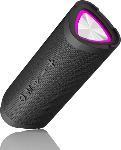 Vanzon Altavoz inalámbrico impermeable V40 IPX7 con sonido estéreo de 24 W, emparejamiento TWS, altavoz Bluetooth de reproducción de 24 horas para