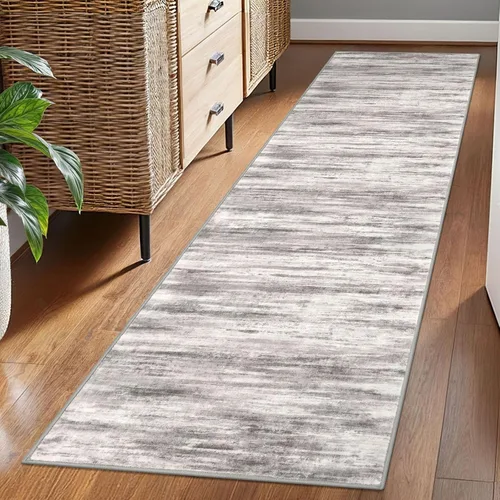 Miniatura 110 de KOZYFLY – Alfombra de pasillo moderna y lavable de diseño abstracto verde, 2 x 5 pies, antideslizante, suave y de pelo corto, ideal para cocina