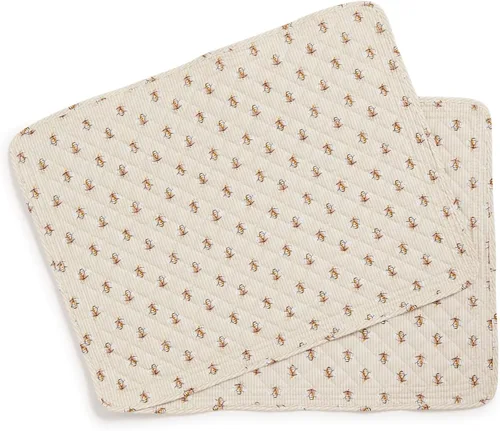 Miniatura 5 de Vera Bradley Juego de 2 manteles individuales reversibles de algodón Java Gold - Algodón reciclado