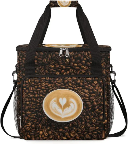 Miniatura 41 de Turquesa comienza tu día con la bolsa de transporte para cafetera, bolsa de almacenamiento de viaje para cafetera, bolsa de almacenamiento de viaje