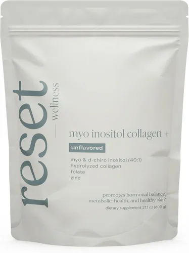 MYO INOSITOL Collagen+ 21.16 oz sin sabor | Mio-inositol y D-Chiro Inositol (40:1), colágeno hidrolizado, folato, zinc y vitamina B6| Equilibrio