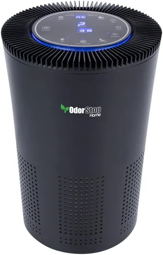 OdorStop Purificador de aire HEPA OSAP5 para áreas de hasta 1000 pies cuadrados con filtro HEPA H13, carbón activo, 5 velocidades, modo automático,