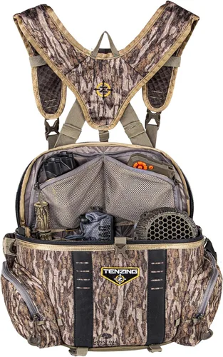 Miniatura 3 de TENZING Paquete lumbar unisex para adultos, Mossy Oak Bottomland Paquete de caza ajustable duradero compatible con H2O con 5 compartimentos, 5