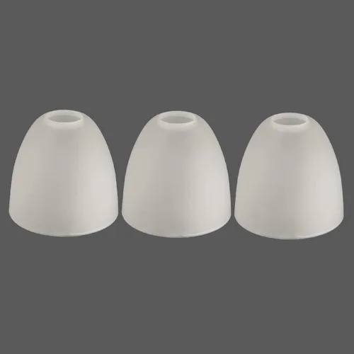 Miniatura 5 de G0030 - Paquete de 3 pantallas de vidrio esmerilado, globo o cubierta de repuesto con ajuste de 1-5/8 pulgadas para lámpara de pared de araña