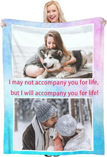 Miniatura 14 de Manta personalizada con foto y texto, manta personalizada con imagen, manta de franela para regalos personalizados para niños, adultos, amigos